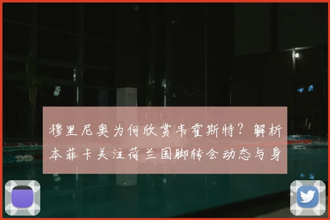 穆里尼奥为何欣赏韦霍斯特?解析本菲卡关注荷兰国脚转会动态与身价